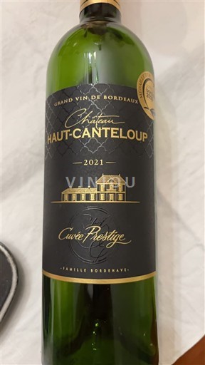 Bordeaux Blaye-côtes-de-bordeaux Château Haut-Canteloup Prestige 2021