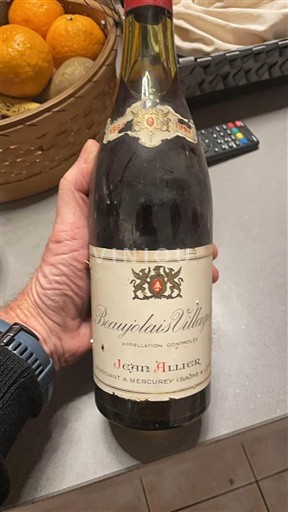 Beaujolais Beaujolais Villages Jean Allier 1964