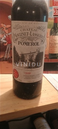 Bordeaux Pomerol Château Moulinet-Lasserre 1998