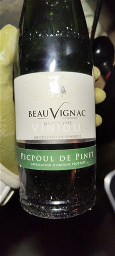 Languedoc Picpoul-de-pinet Beauvignac 2016