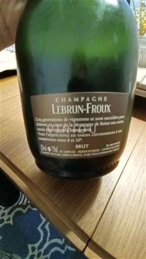 Champagne Šampanské Lebrun-Froux Neročník