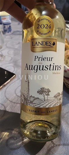 Aquitaine và Charentes Landes Prieur des Augustins Moelleux d'Automne 2024