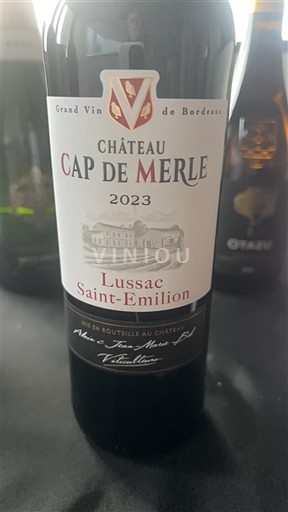 Bordeaux Lussac-saint-émilion Château Cap de Merle 2023