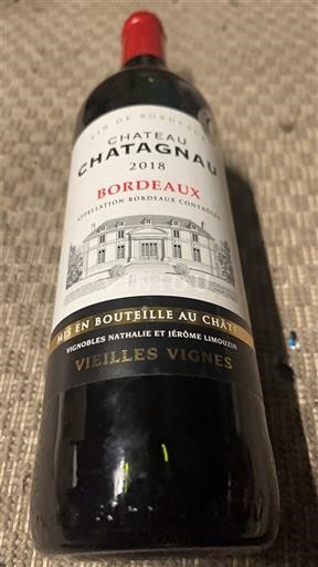 Bordeaux Château Chatagnau Vieilles Vignes 2018