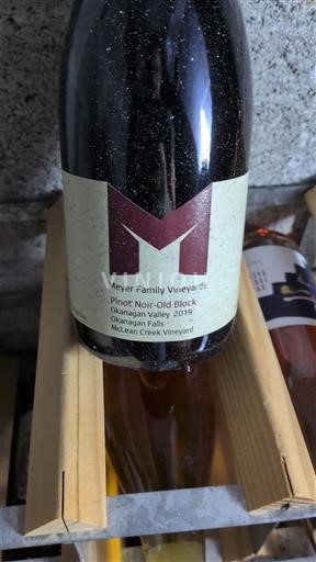 British Columbia Okanagan Valley Meyer Family Vineyards Pinot Noir - Old Block 2019