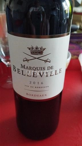 Bordeaux Marquis de Belleville 2016