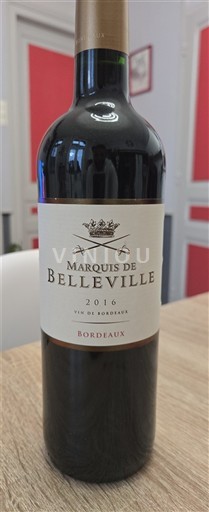 Bordeaux Marquis de Belleville 2016