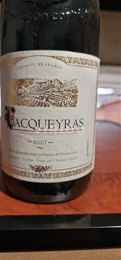 Rona dolina Vacqueyras Valetin 2007