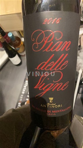 Tuscany Brunello di Montalcino Antinori Pian delle Vigne 2016