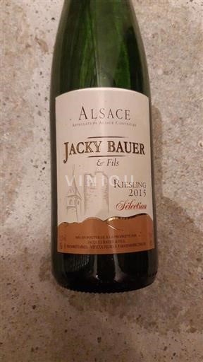 Alsace Riesling Jacky Bauer & Fils Sélection 2015