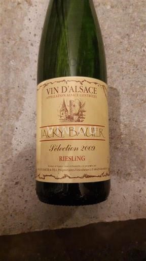 Alsasko Ryzlink Jacky Bauer Sélection 2009