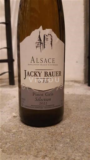 Alsace Pinot Grigio Jacky Bauer & Fils Sélection 2022