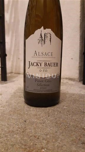 Alsace Pinot Grigio Jacky Bauer & Fils Sélection 2020