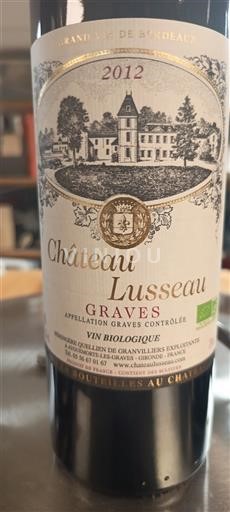 Bordeaux Graves Château Lusseau 2012