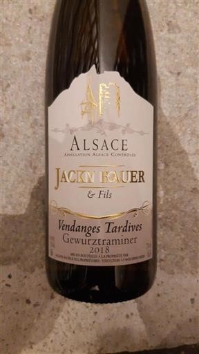 Alsace Gewurztraminer Vendanges Tardives Jacky Bauer & Fils 2018