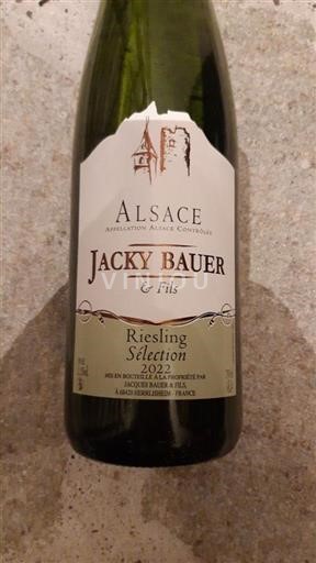 Alsace Riesling Jacky Bauer & Fils Sélection 2022