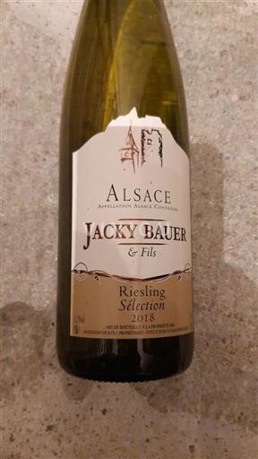 Alsace Riesling Jacky Bauer & Fils Sélection 2018