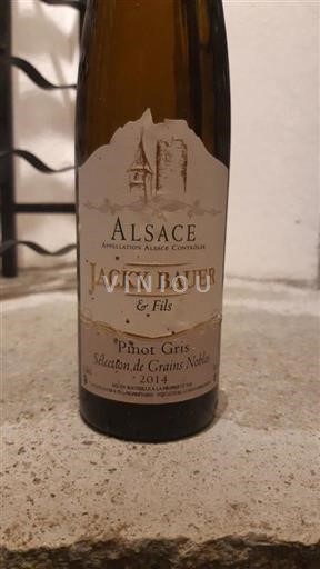 Alsace Pinot Grigio Sélection de Grains Nobles Jacky Bauer & Fils Sélection de grains nobles 2014