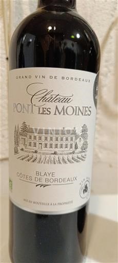 Burdeos Blaye-Côtes de Burdeos Château Pont Les Moines 2022