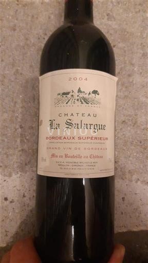 Bordeaux Bordeaux Supérieur La Salargue 2004