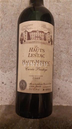 Bordeaux Haut-Médoc Les Hauts de Lestac Prestige 2009