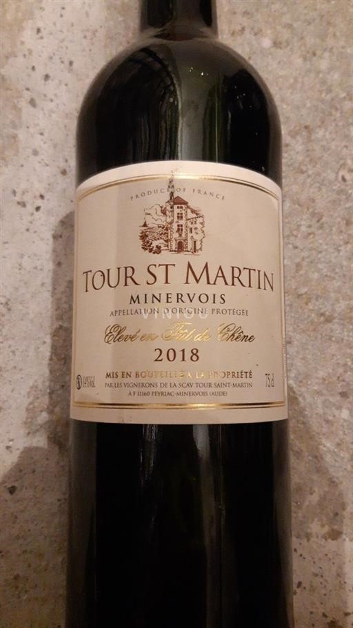 Languedoc Minervois Tour St Martin Fût de chêne 2018