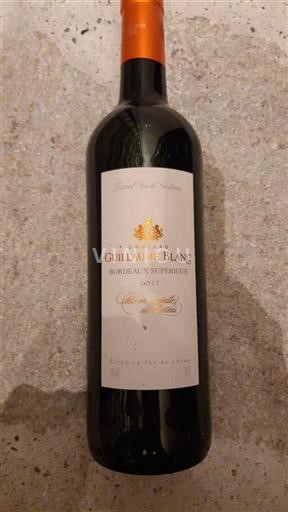 Bordeaux Bordeaux Supérieur Château Guillaume Blanc Fût de chêne 2017