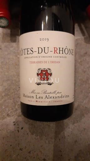 Valle del Ródano Côtes del Ródano Maison Les Alexandrins Terrasses de l'Eridan 2019