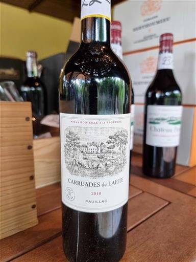 Vin Rouge sec Carruades de Lafite 2010 France Bordeaux Pauillac AOC