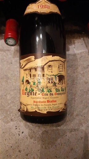 Beaujolais Régnié Jean Charles Braillon 1998