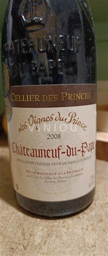 Thung lũng Rhône Châteauneuf-du-pape Cellier des Princes Les Vignes du Prince 2008