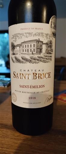 Bordeaux Saint-Émilion Saint Brice 2018