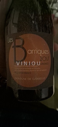 Provenza Coteaux Varois en Provenza Domaine Garbelle Les Barriques 2017