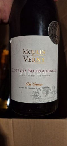 Bourgogne Coteaux bourguignons Moulin des Verny Les Coteaux 2019