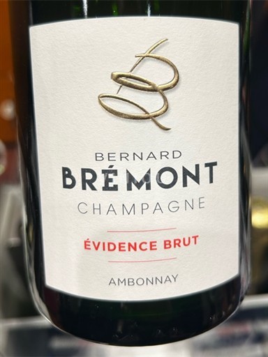 Champagne Sâm-panh Bernard Bremont Evidence Brut Không niên vụ
