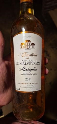 South West Monbazillac Château Le Malveyrein L'Excellence 2011