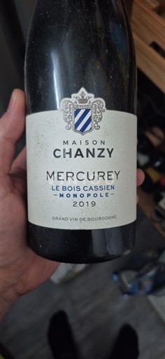 Burgundija Mercurey Maison Chanzy Le Bois Cassien Monopole 2019