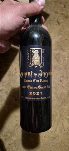 Bordeaux Saint-Émilion Grand Cru Grand Cru Classé Couvent des Jacobins 2021