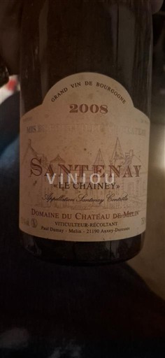 Borgoña Santenay Domaine De Melin Le Chainey 2008