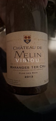 Bourgogne Maranges Premier Cru Château Melin Clos des Rois 2013