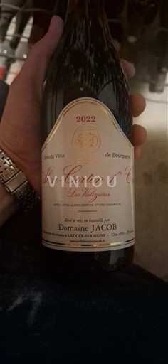 Bourgogne Aloxe-Corton Premier Cru Domaine Jacob Les Valozières 2022
