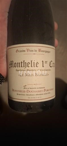 Burgundy Monthélie Premier Cru Monthelie-Douhairet-Porcheret Le Meix Bataille 2005