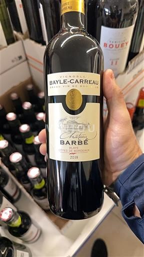 Bordeaux Côtes-de-Bordeaux Château Barbé 2018