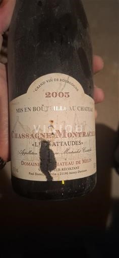 Bourgogne Chassagne-Montrachet Château Melin Les battaudes 2005