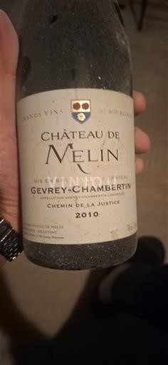 Bourgondië Gevrey-Chambertin Château Melin Chemin de la Justice 2010