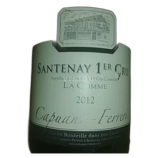 Borgoña Santenay Premier Cru Capuano-Ferreri La Comme 2012