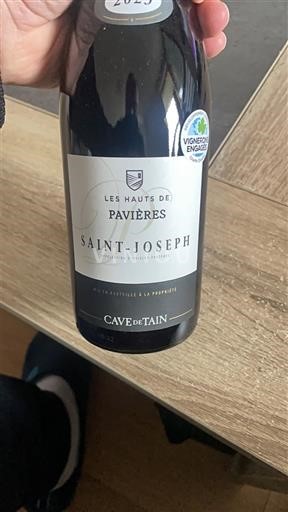Valle del Ródano Saint-Joseph Cave de Tain Les Hauts de Pavières 2023