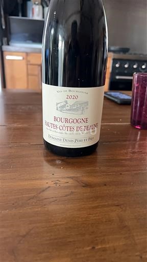 Bourgogne Hautes Côtes de beaune Domaine Denis Père et Fils 2020