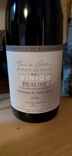 Bourgogne Beaune Château Tour du de Bouze-lès-Beaune Montagne de Saint Désiré 2018