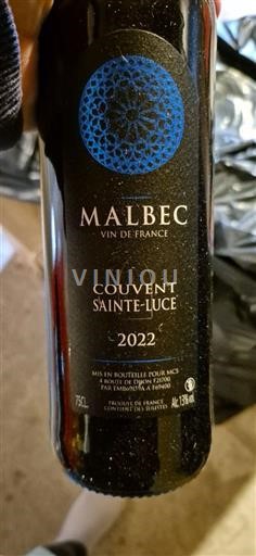 Südwestfrankreich Nicht spezifiziert Couvent Sainte-Luce Malbec 2022